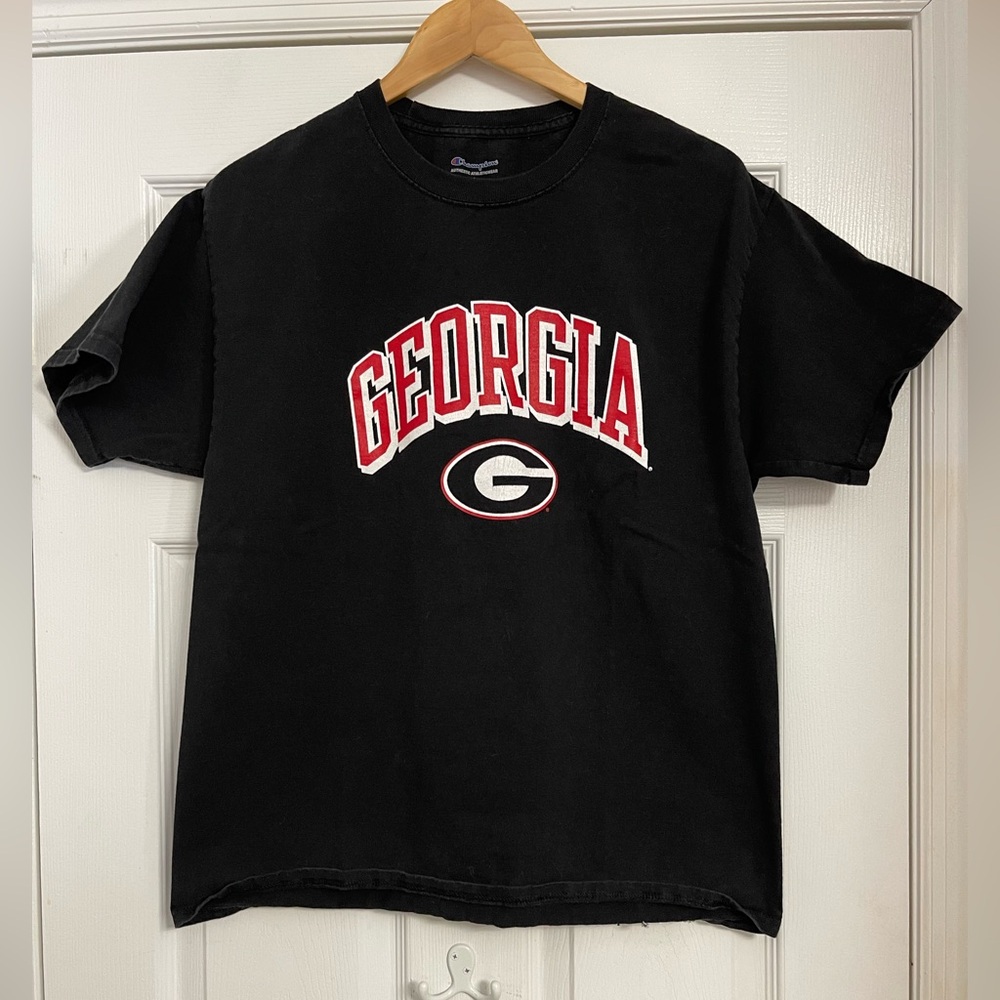 Champion Black Athletic T-Shirt Large